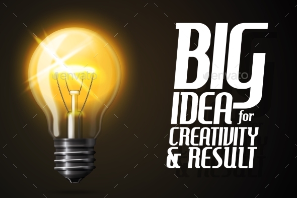 GraphicRiver Realistic Glowing Light Bulb 10225623 GraphicRiver Realistic Glowing Light Bulb 10225623