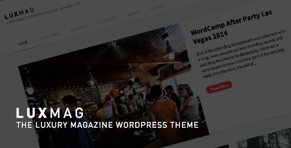 LuxMag - Responsive WordPress Magazine Blog