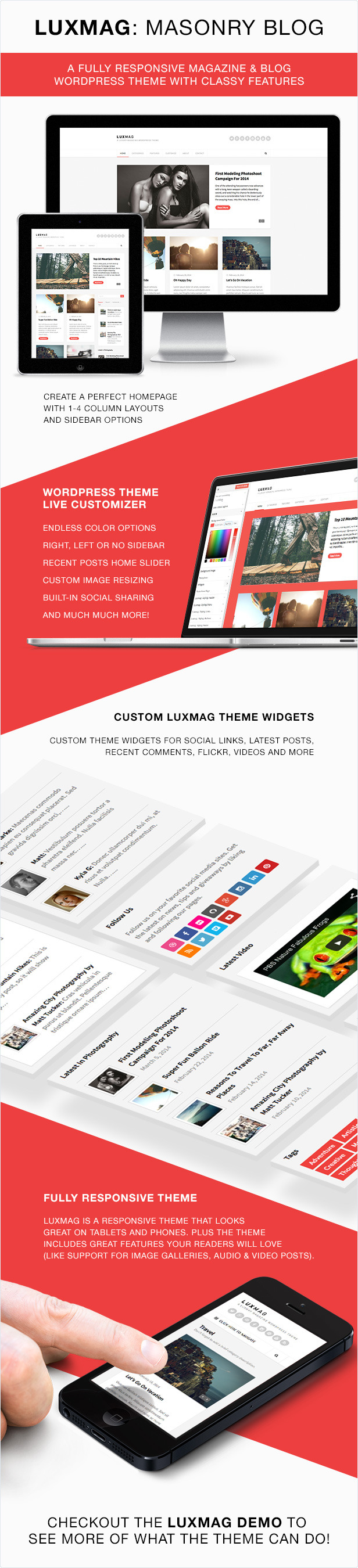 Luxmag WordPress Theme Features