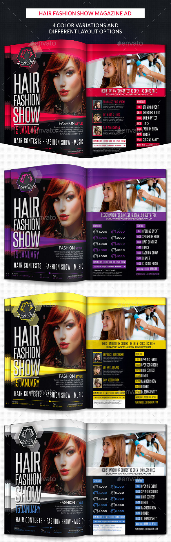 GraphicRiver Hair Fashion Show Promotion Magazine Ad 10227854 GraphicRiver Hair Fashion Show Promotion Magazine Ad 10227854