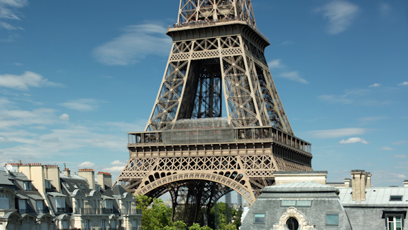 Closeup O The Eiffel Tower In Paris France 18 Closeup O The Eiffel Tower In Paris France 18