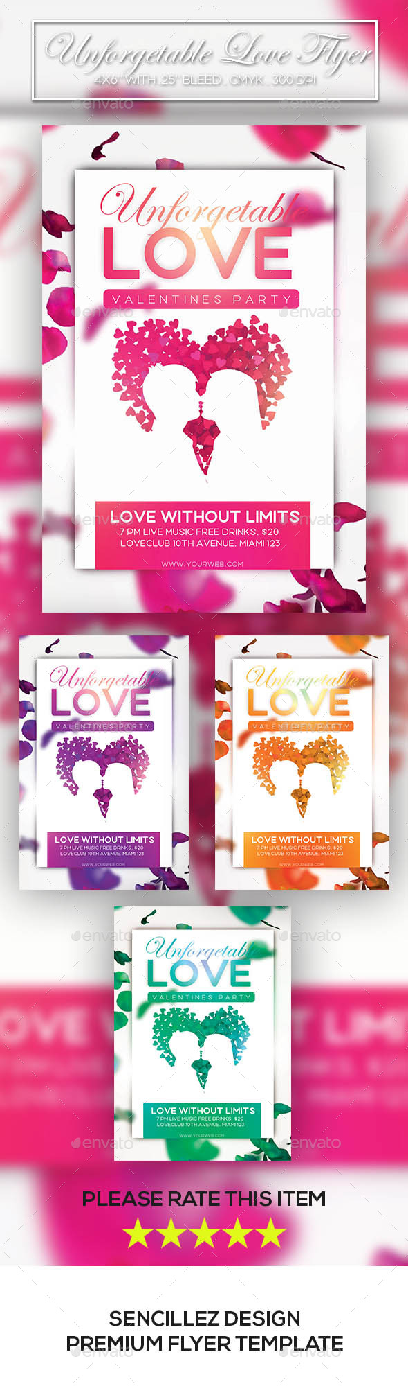 GraphicRiver Unforgettable Love Flyer 10230055 GraphicRiver Unforgettable Love Flyer 10230055