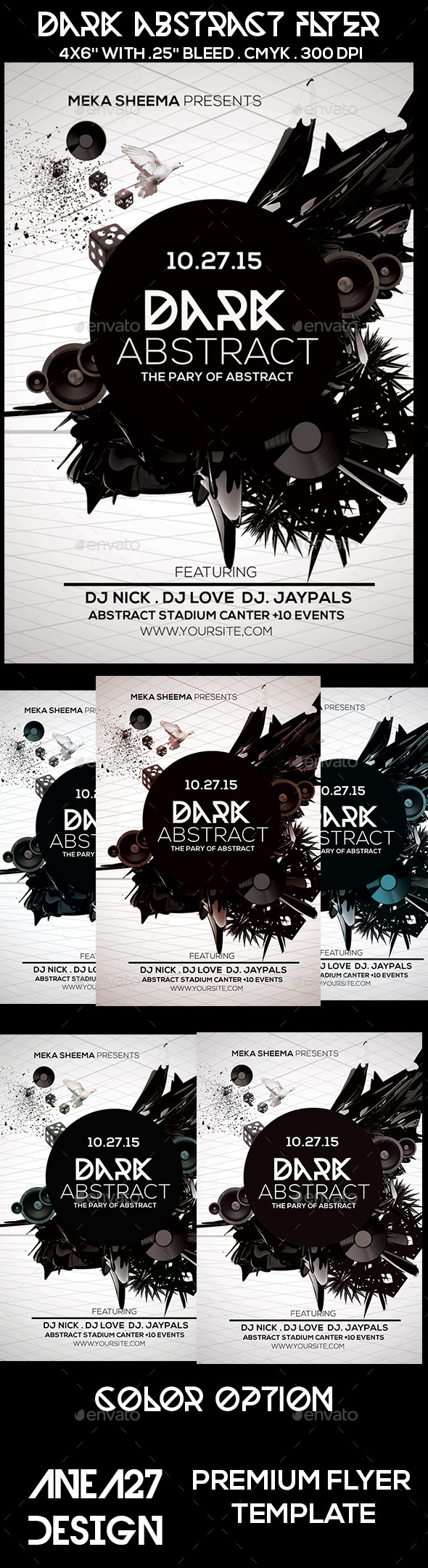 GraphicRiver Dark Abstract Flyer 10235323 GraphicRiver Dark Abstract Flyer 10235323