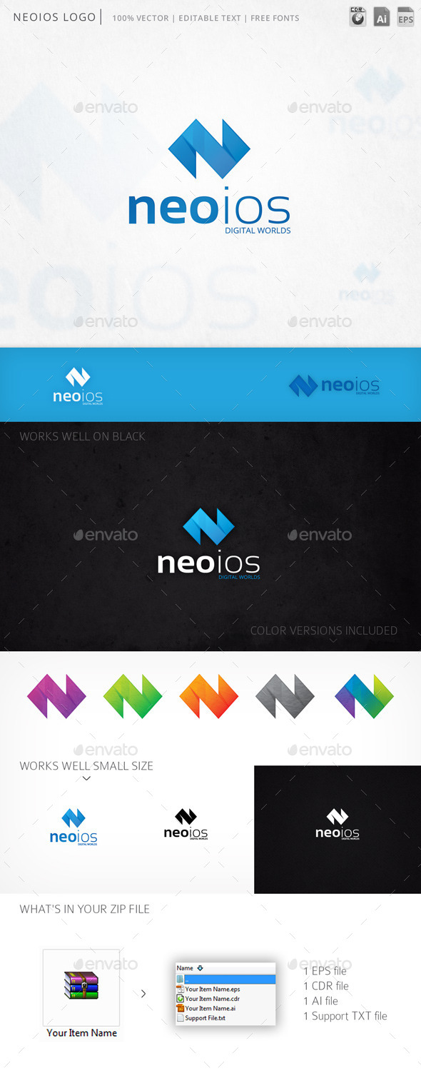 GraphicRiver Neoios Logo 10236277 GraphicRiver Neoios Logo 10236277