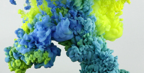 Colorful Paint Ink Drops Splash in Underwater 27 Colorful Paint Ink Drops Splash in Underwater 27