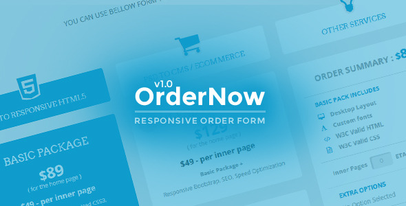 CodeCanyon OrderNow Responsive Order Form 10180093 CodeCanyon OrderNow Responsive Order Form 10180093