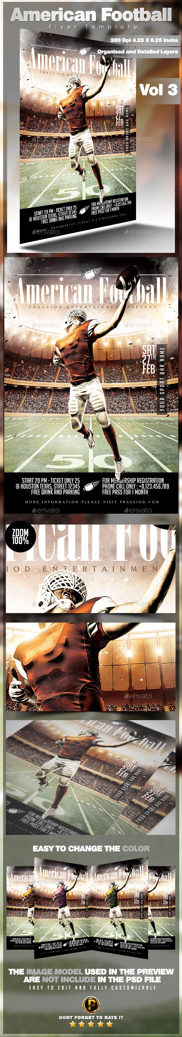 GraphicRiver American Football Flyer Template Vol 3 10237308 GraphicRiver American Football Flyer Template Vol 3 10237308