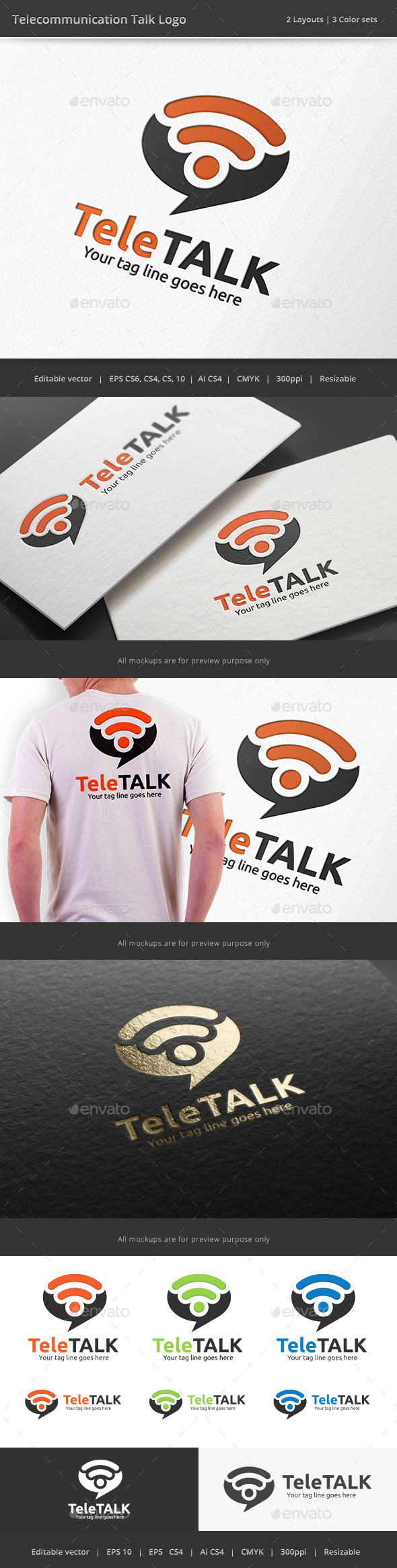 GraphicRiver Telecommunication Talk Logo 10242211 GraphicRiver Telecommunication Talk Logo 10242211