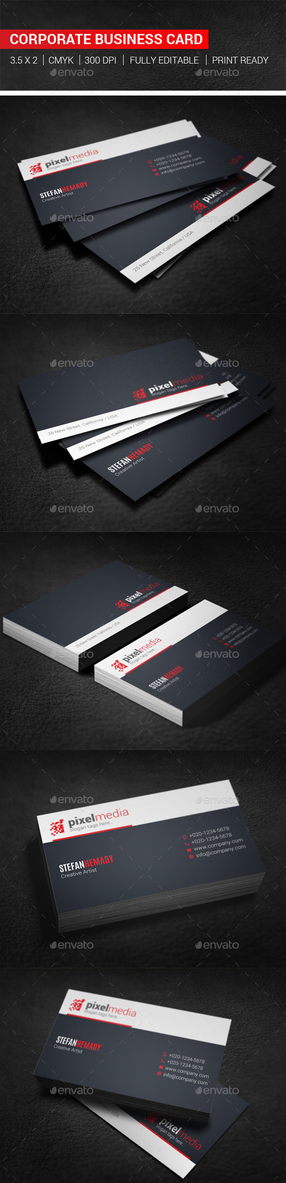 GraphicRiver Corporate Business Card 10243136 GraphicRiver Corporate Business Card 10243136