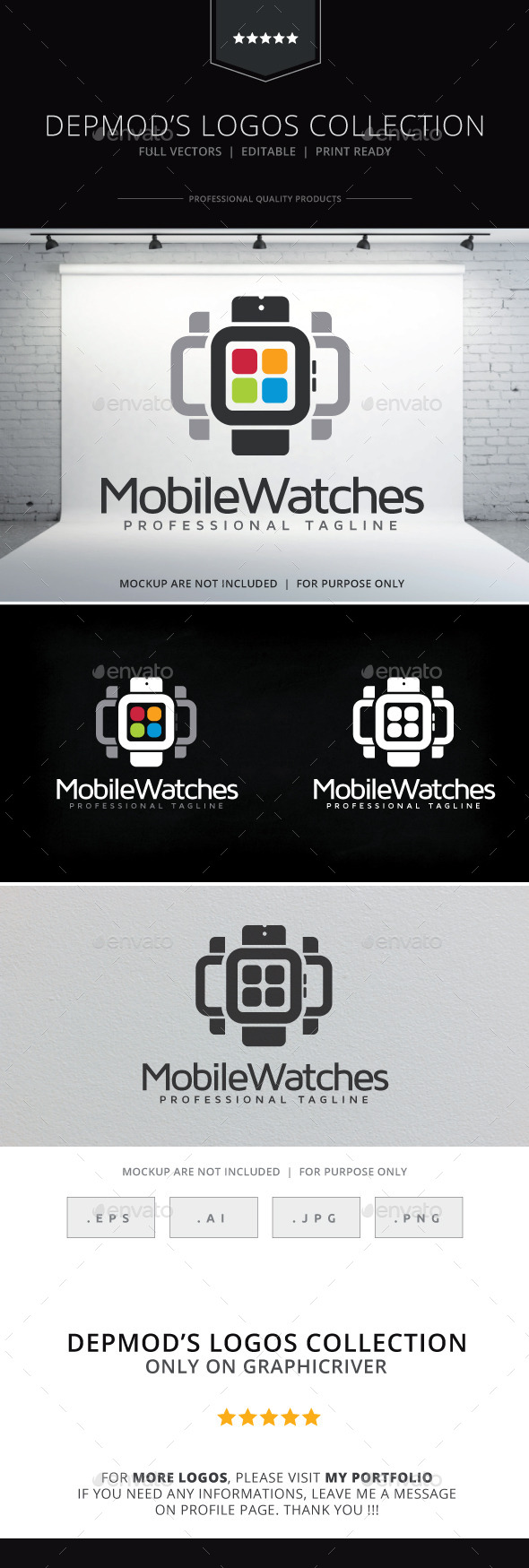 GraphicRiver Mobile Watches Logo 10243260 GraphicRiver Mobile Watches Logo 10243260