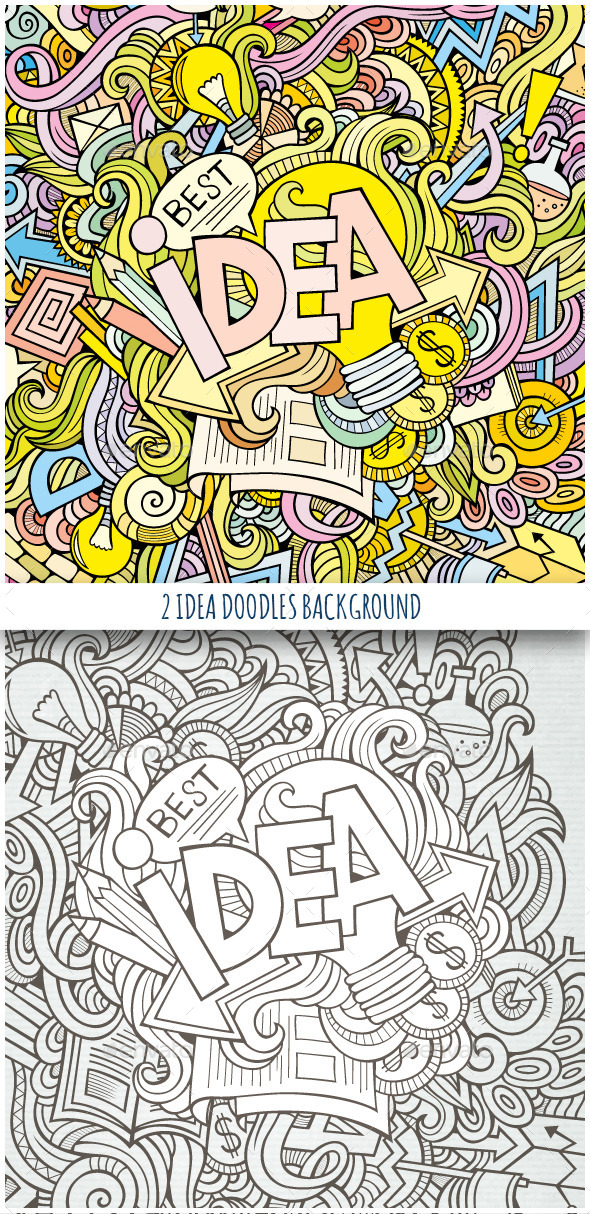 2 Idea Doodles Backgrounds (Concepts)