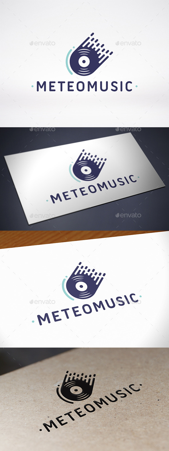 Meteor Music Records Logo Template