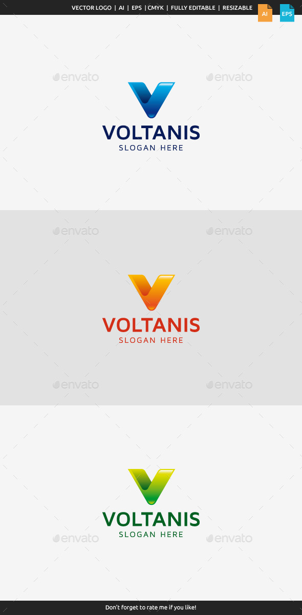 GraphicRiver Voltanis V Logo 10246084 GraphicRiver Voltanis V Logo 10246084