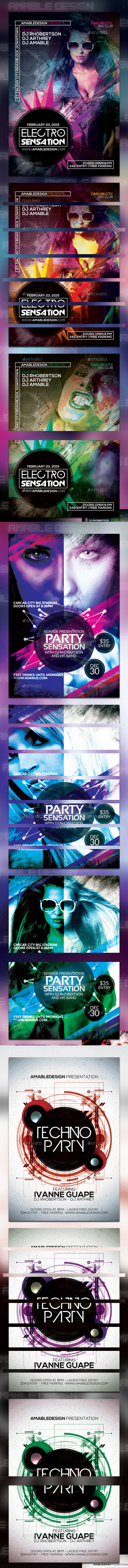 3 PSD Party Flyer Bunde (Clubs & Parties)