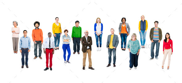 Group of Multiethnic Diverse Colorful People (Misc) Photo Download