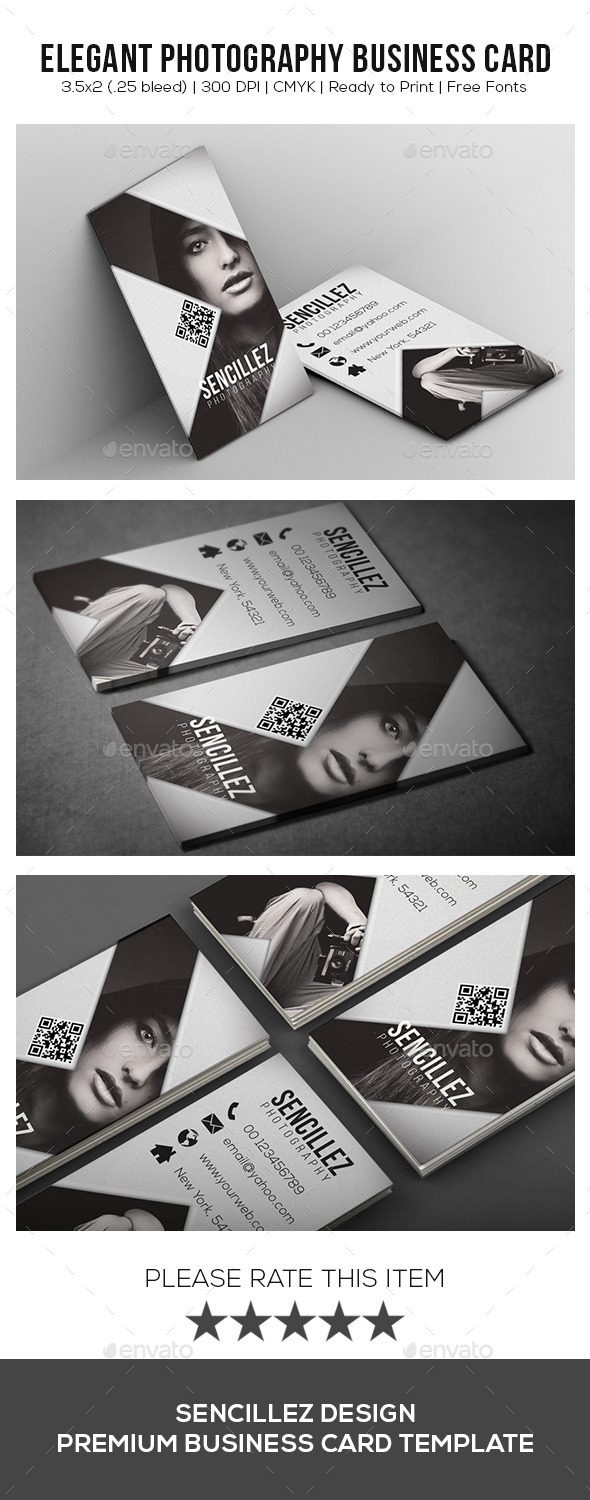 GraphicRiver Elegant Photography Business Card 10246453 GraphicRiver Elegant Photography Business Card 10246453