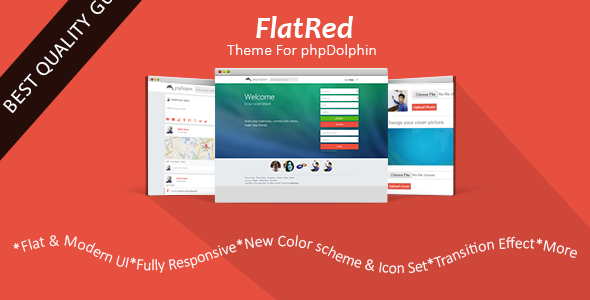 Flat Red Theme For phpDolphin Flat Red Theme For phpDolphin