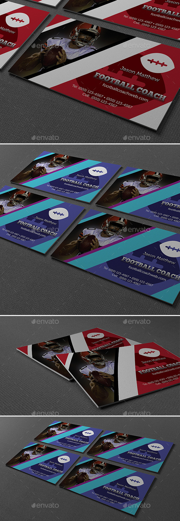 GraphicRiver Football Coach Business Card 10246508 GraphicRiver Football Coach Business Card 10246508
