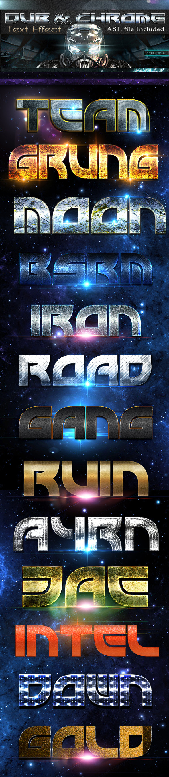 GraphicRiver Dub & Chrome Text Effect 10246700 GraphicRiver Dub & Chrome Text Effect 10246700