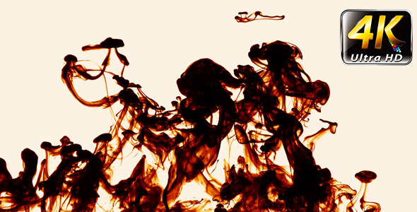 Fire Paint Ink Drops Splash in Underwater Fire Paint Ink Drops Splash in Underwater