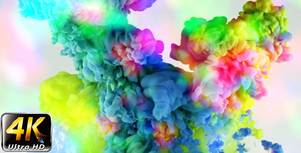 Colorful Paint Ink Drops Splash in Underwater 45 Colorful Paint Ink Drops Splash in Underwater 45