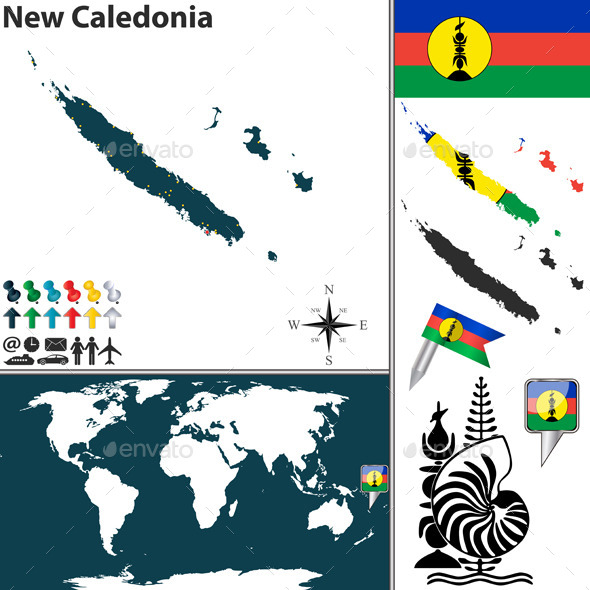 GraphicRiver Map of New Caledonia 10251338 GraphicRiver Map of New Caledonia 10251338