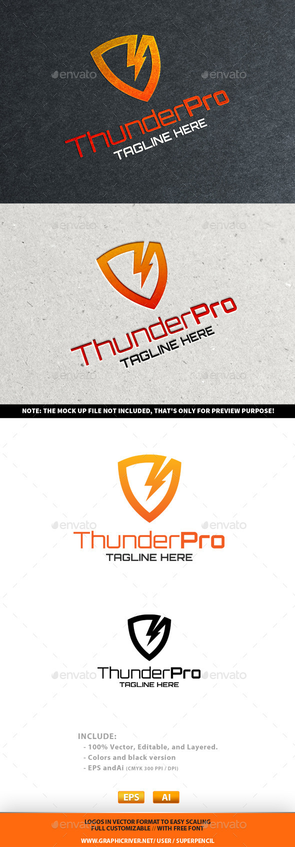 GraphicRiver ThunderPro Logo 10251477 GraphicRiver ThunderPro Logo 10251477