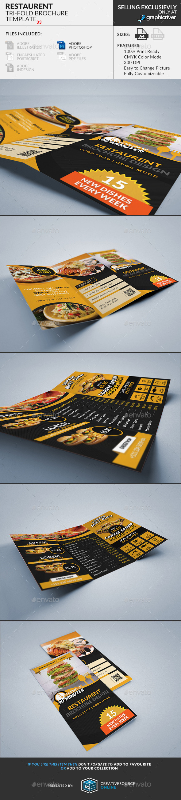 GraphicRiver Trifold Brochure 33 Restaurent 2 10202207 GraphicRiver Trifold Brochure 33 Restaurent 2 10202207