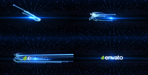 Unique Light Streak Logo Reveal Unique Light Streak Logo Reveal