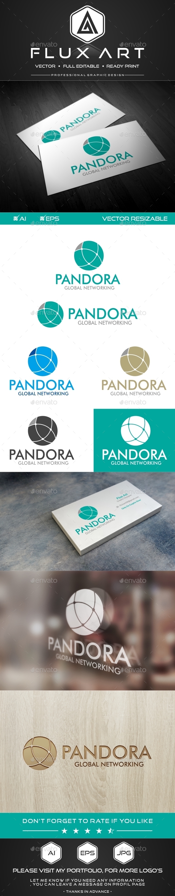 GraphicRiver Pandora Networking Logo 10252642 GraphicRiver Pandora Networking Logo 10252642