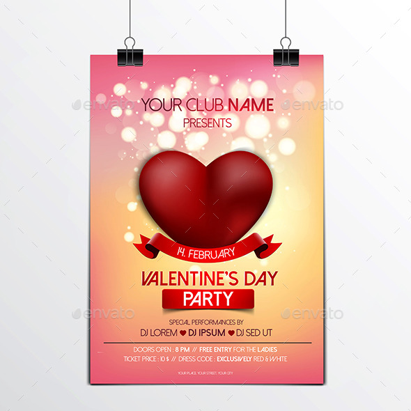 GraphicRiver Valentines Day Brochure 10253001 GraphicRiver Valentines Day Brochure 10253001