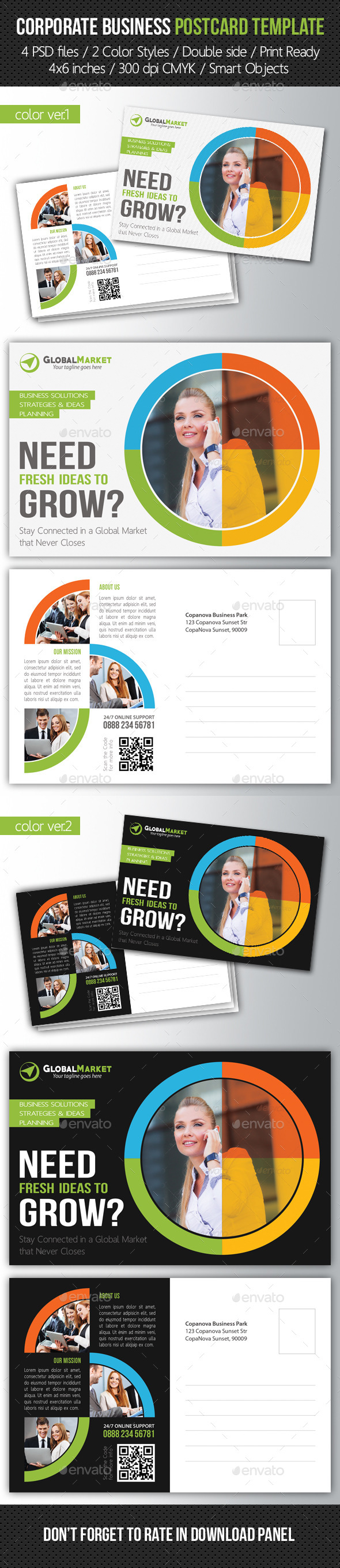 GraphicRiver Corporate Business Postcard Template V03 10253301 GraphicRiver Corporate Business Postcard Template V03 10253301