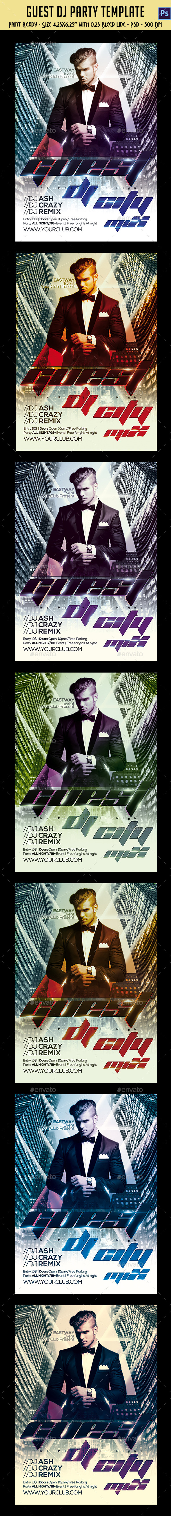 GraphicRiver Guest Dj Party Flyer 10253719 GraphicRiver Guest Dj Party Flyer 10253719
