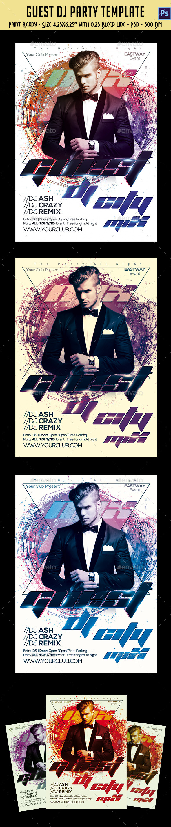 Guest Dj Party Flyer Guest Dj Party Flyer
