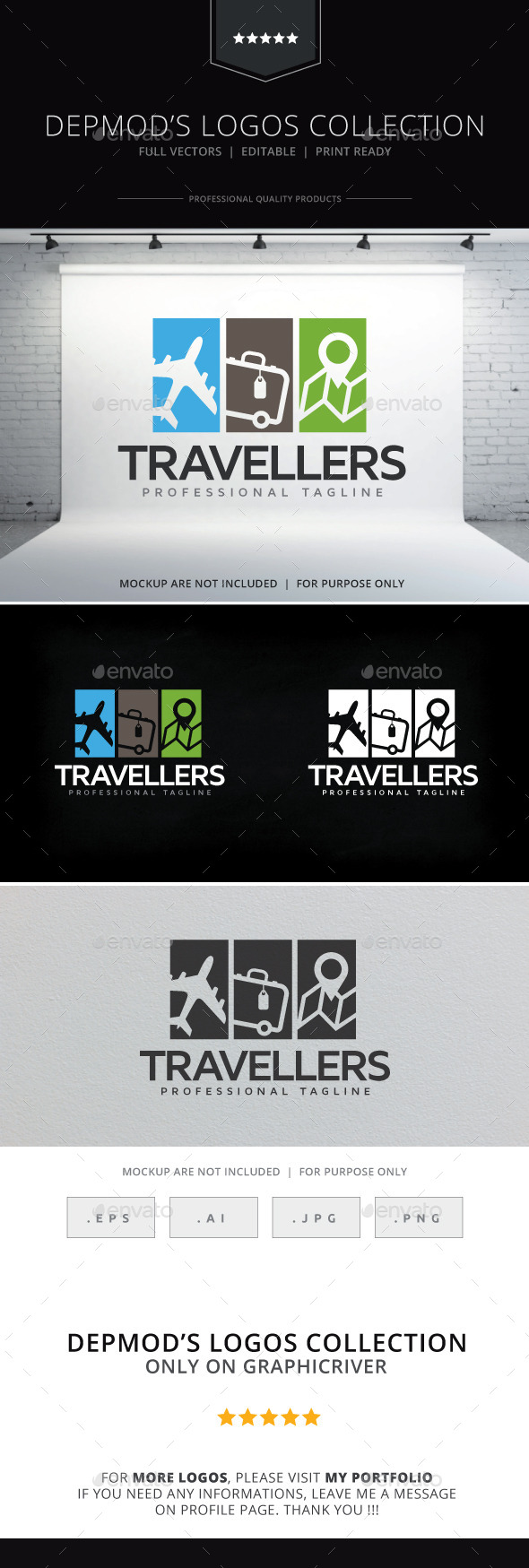 GraphicRiver Travellers Logo 10255392 GraphicRiver Travellers Logo 10255392