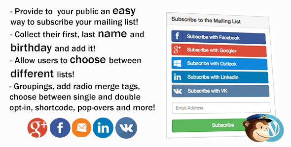 MailChimp Social WordPress
