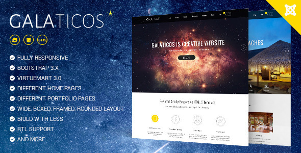 ThemeForest Galaticos Multipurpose Virtuemart template 10159168