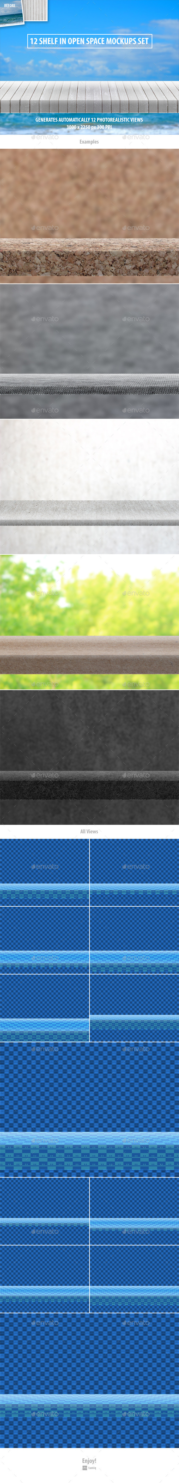 GraphicRiver 12 Shelf in Open Space Mockups Set 10257693 GraphicRiver 12 Shelf in Open Space Mockups Set 10257693