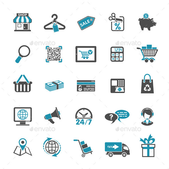Shopping Icon Set Shopping Icon Set