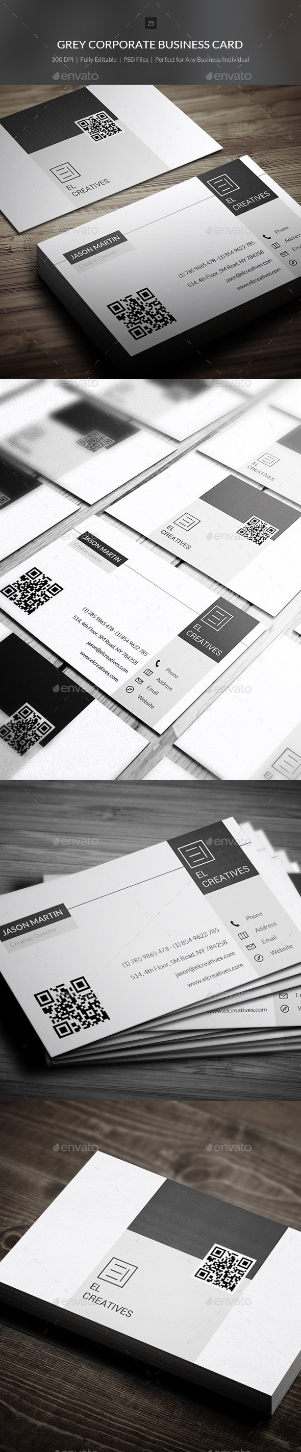 GraphicRiver Grey Corporate Business Card 25 10258622 GraphicRiver Grey Corporate Business Card 25 10258622