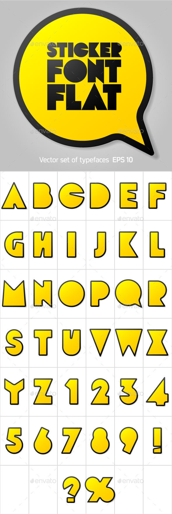 GraphicRiver Alphabet in the Form of Stickers 10258714 GraphicRiver Alphabet in the Form of Stickers 10258714