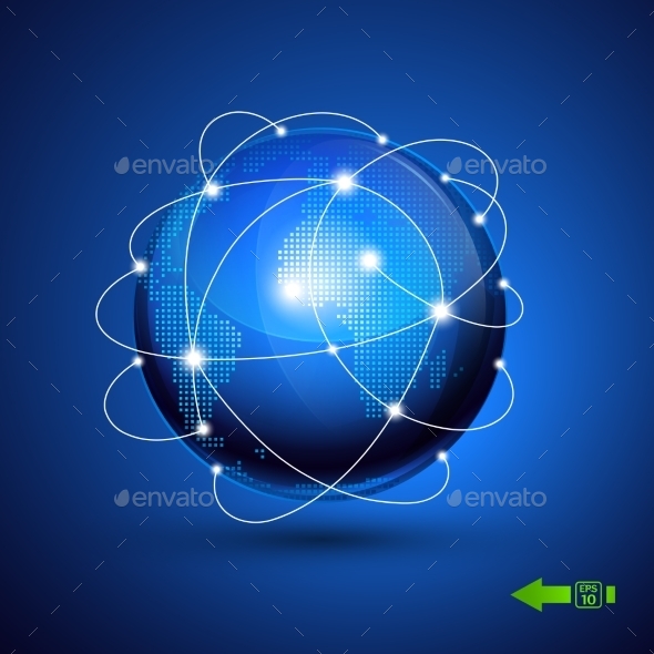 GraphicRiver World Globe Network 10258718 GraphicRiver World Globe Network 10258718