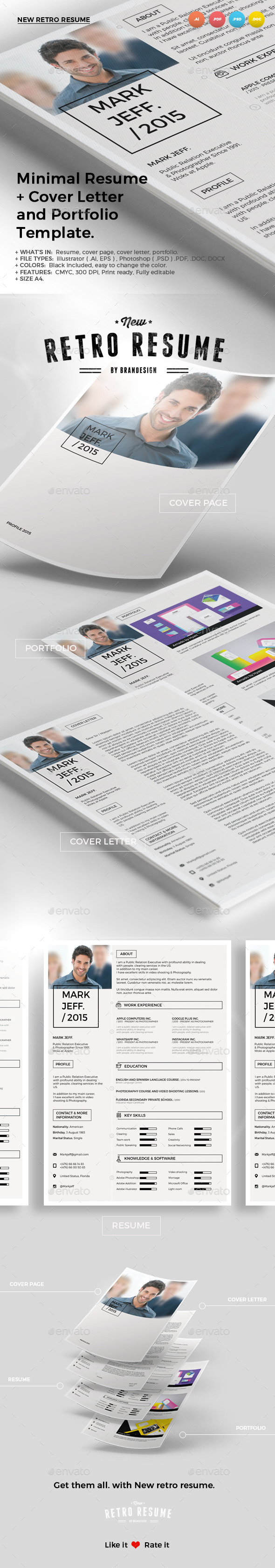 GraphicRiver New Retro Resume 10203076 GraphicRiver New Retro Resume 10203076