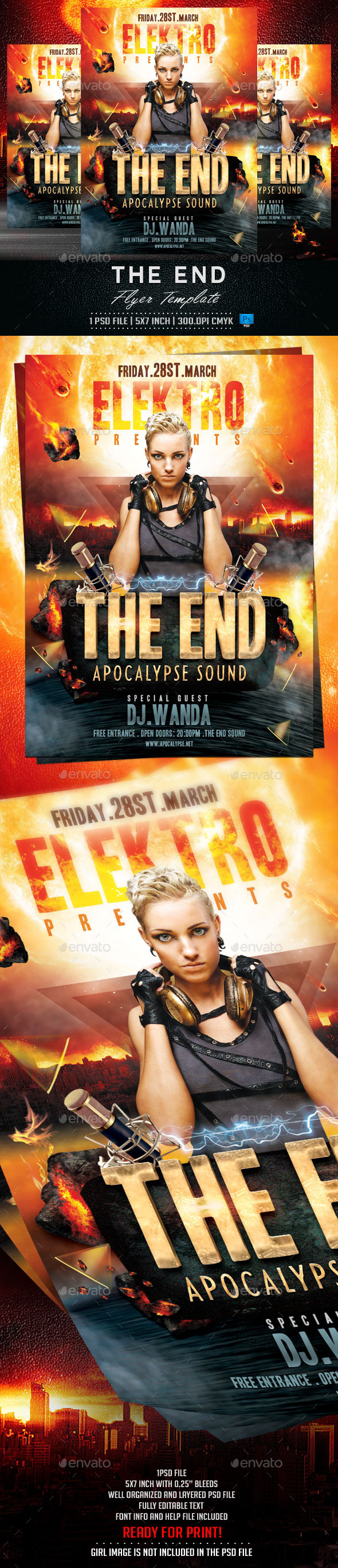 The End Flyer Template The End Flyer Template