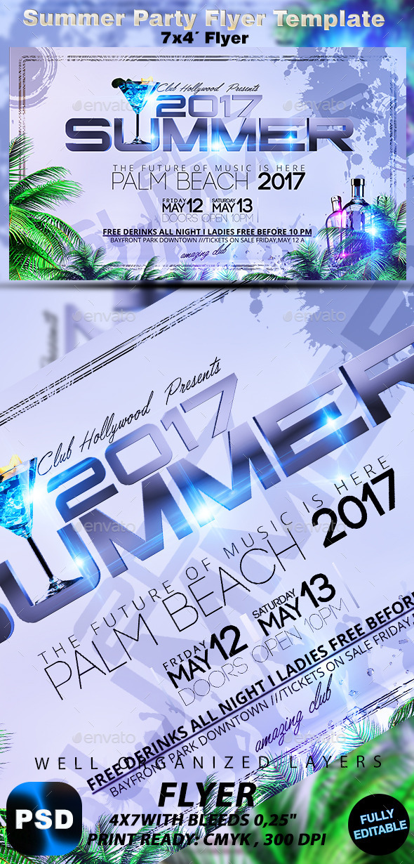 Summer Party Flyer Template