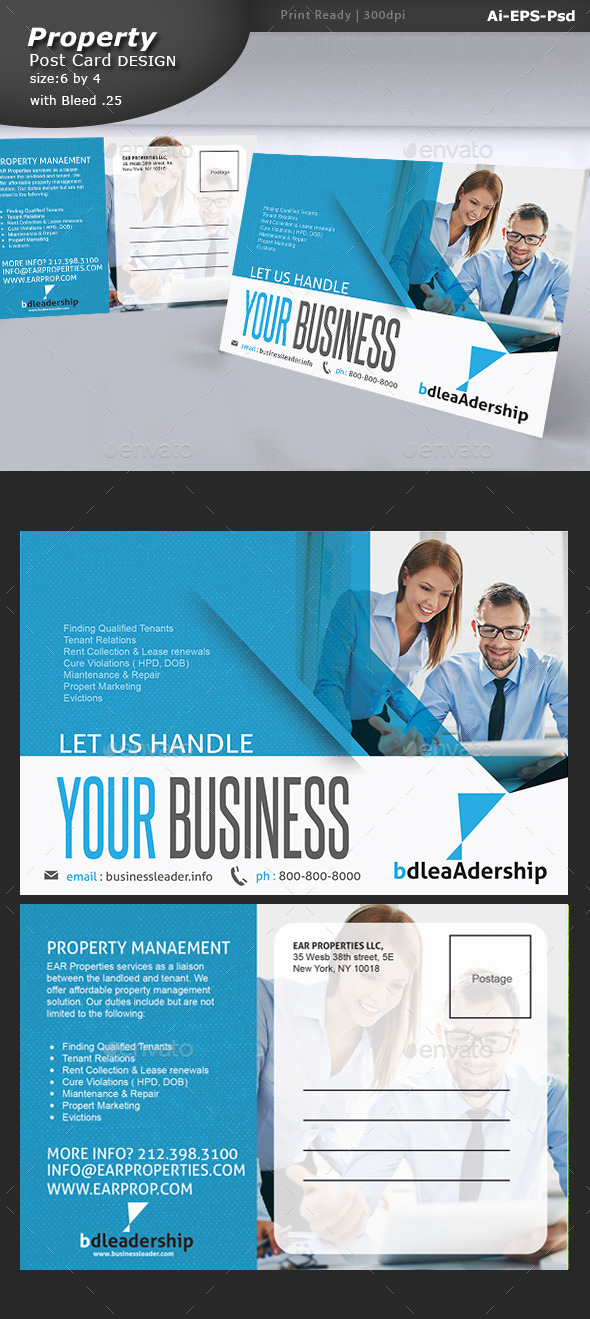 Business Post Card Design (Corporate)
