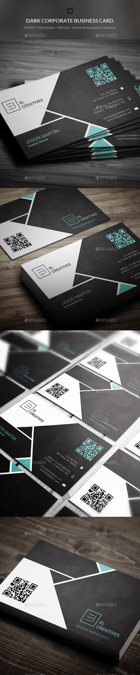 Dark Corporate Business Card 26 Dark Corporate Business Card 26