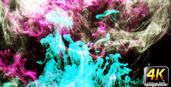 Colorful Paint Ink Drops Splash in Underwater 52 Colorful Paint Ink Drops Splash in Underwater 52