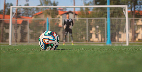 Soccer Player Scores a Goal Soccer Player Scores a Goal