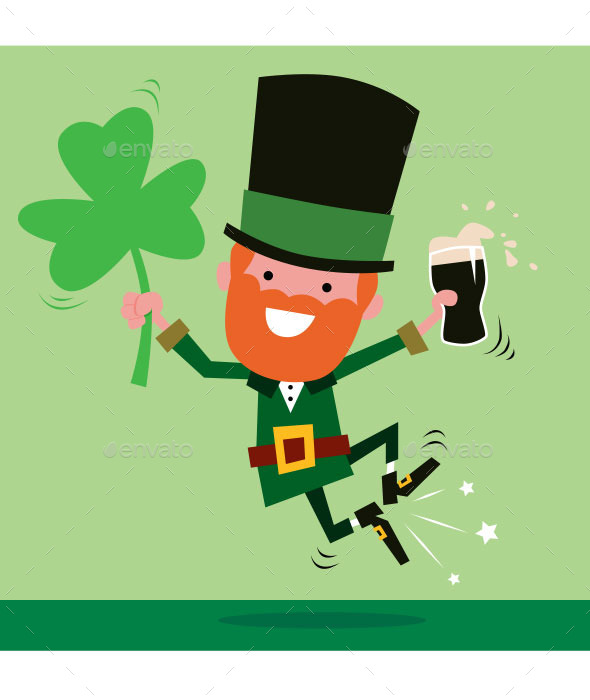 Leprechaun Celebrating St Patrick s Day Leprechaun Celebrating St Patrick s Day